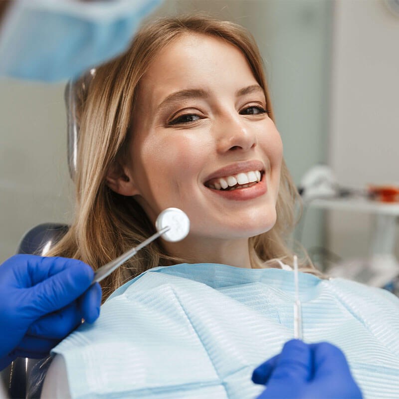 Patient in dental Chair